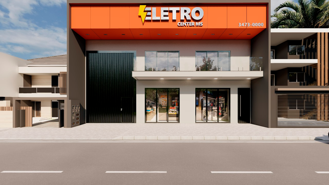 Fachada da Eletro Center MS em Eldorado-MS